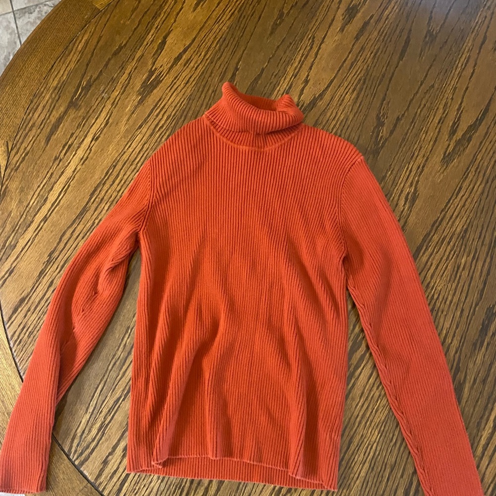 Ralph Lauren size M orange turtleneck sweater